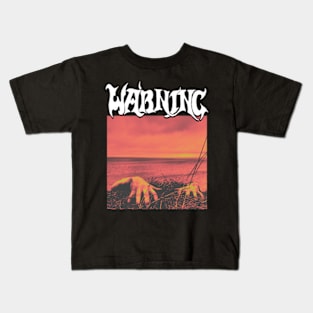 Warning metal Kids T-Shirt